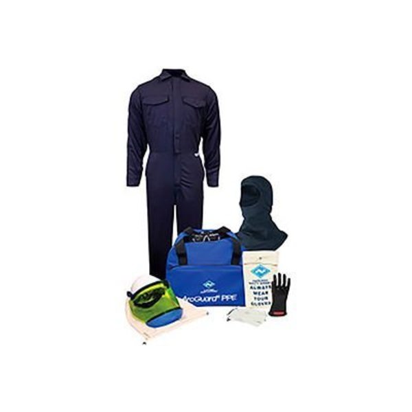 National Safety Apparel ArcGuard® KIT2CV08B3X10 8 cal/cm2 Arc Flash Kit w/ FR Coverall w/ Balaclava, 3XL, Glove Size 10 KIT2CV08B3X10